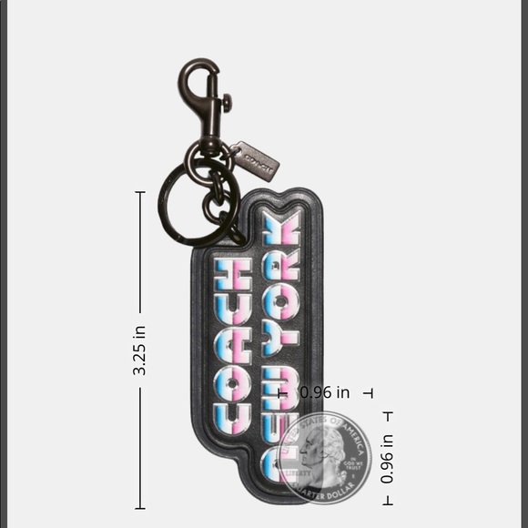 Coach 80s Retro New York Key Fob - Picture 5 of 6